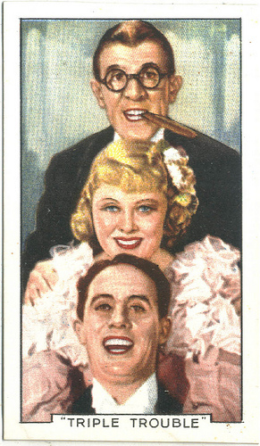 24 Mary Carlisle & Wheeler and Woolsey (Triple Trouble)_Gallaher (Famous Film Scenes; 24)