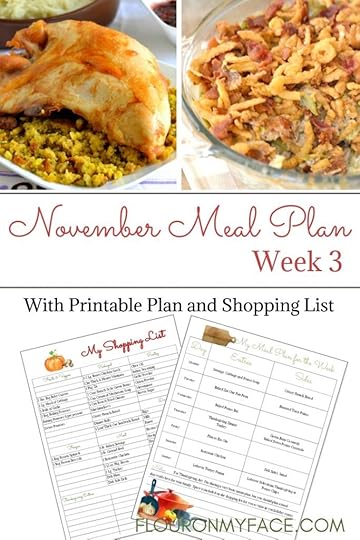November Weekly Meal Plan Week 3 free menu planning printable and shopping list