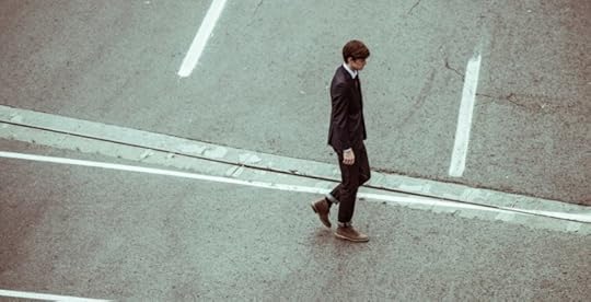 Isolated businessman who is suffering from burnout