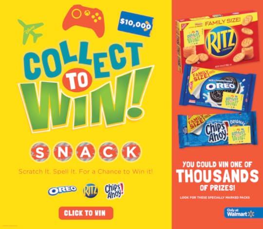 Walmart Collect To Win with Nabisco snack products.