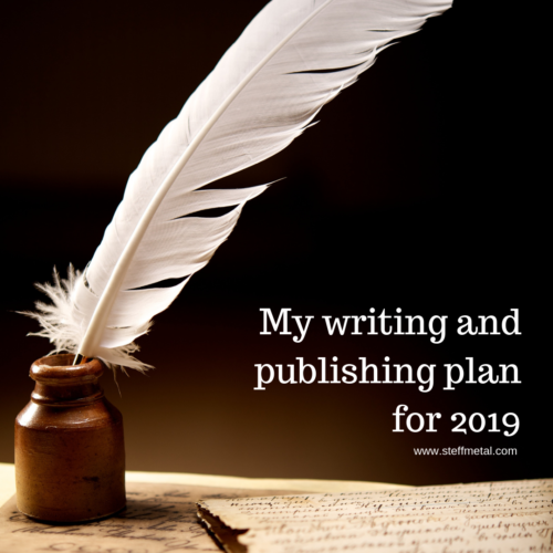 My writing and publishing plan for 2019