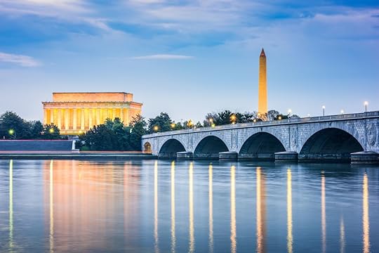Washington DC, USA skyline on the Potomac River