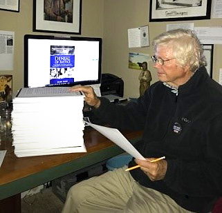 Author Mark Shaw shown with Jack Ruby Trial Transcripts