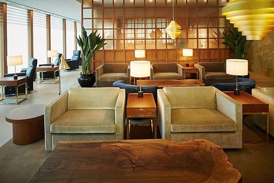 Cathay Pacific lounge in London Heathrow