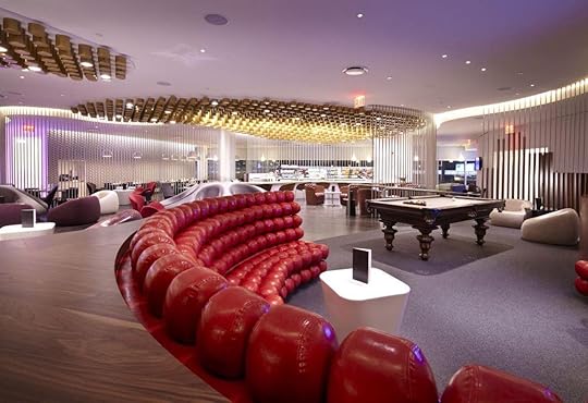 Virgin Atlantic lounge in JFK airport in New York City