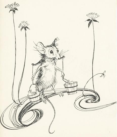 Mouse drawing by Arhur Rackham