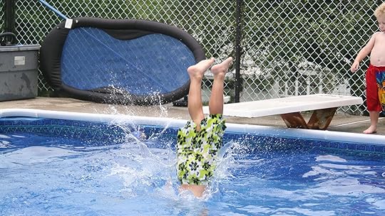 Michael Diving into Pool