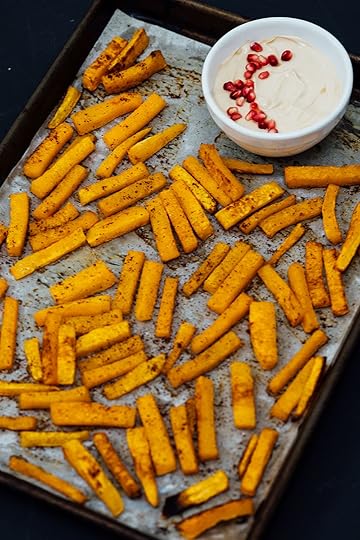 butternut squash fries with sumac for SF Chronicle | Nik Sharma