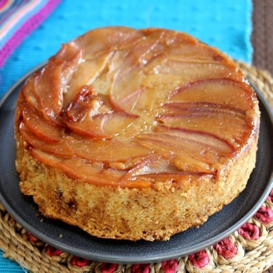 Eggless Apple Upside Down Cake