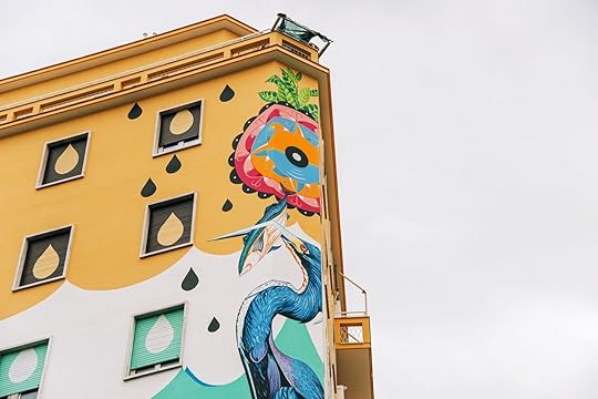 Heron featured in Hunting Pollution street art piece
