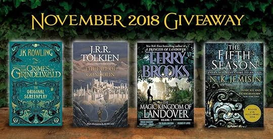 November 2018 book giveaway