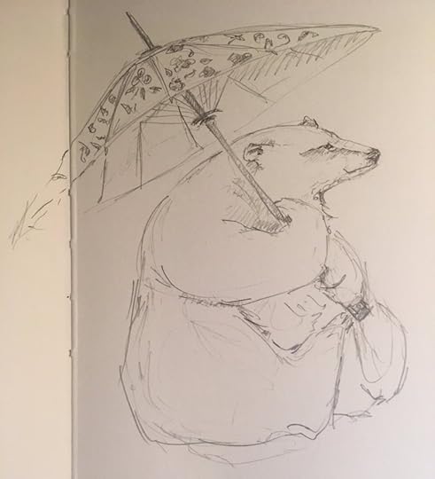 Bear sketch by Jackie Morris