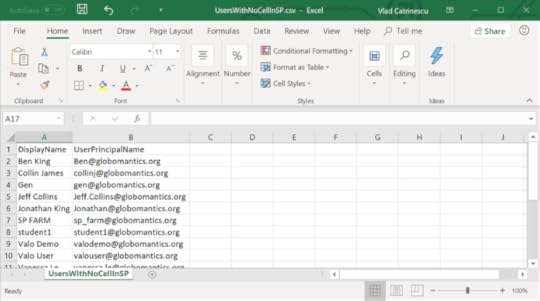 Office 365 Profile Completeness: Finding users with no Cell Phone