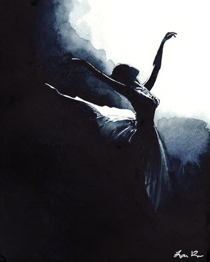 black and white ballerina photo