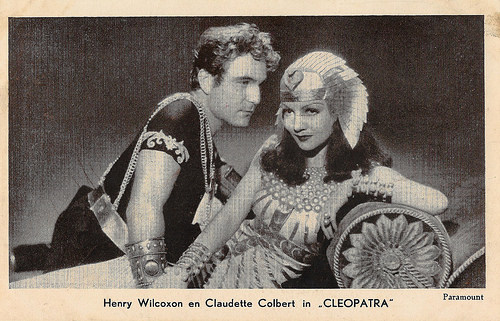 Claudette Colbert and Henry Wilcoxon in Cleopatra (1934)