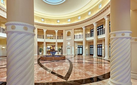 staircase at the colonnade hotel in Miami