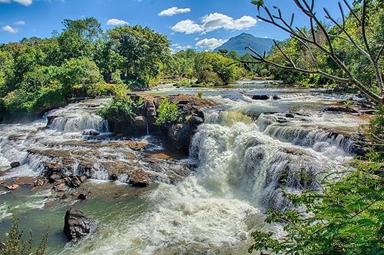 beautiful waterfall in Tad Lo in Bolaven Plateau, Laos