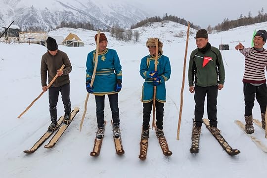 Ski country competition in the Altai mountains in China