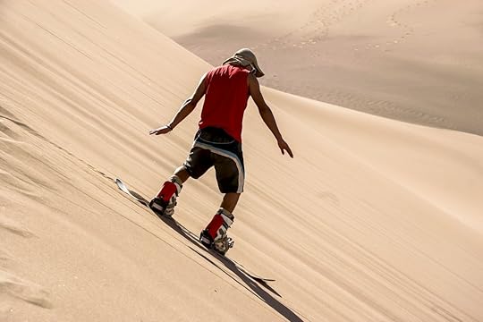 Sandboarding in the Dessert of the Atacama, San Pedro de Atacama, Chile