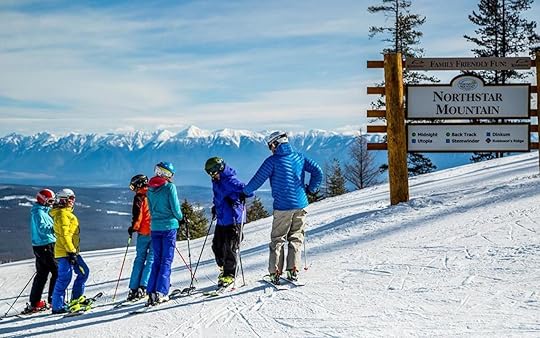 Group of skiers on the slopes at the Kimberley Alpine Resort