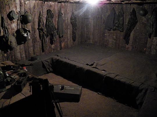 Inside war zone themed hostel in Sarajevo, Bosnia and Herzegovina