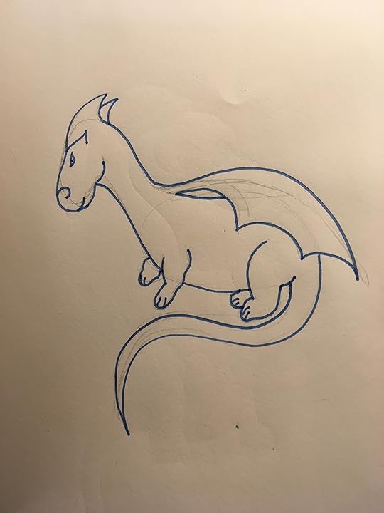 Dragon cute but curl on face 