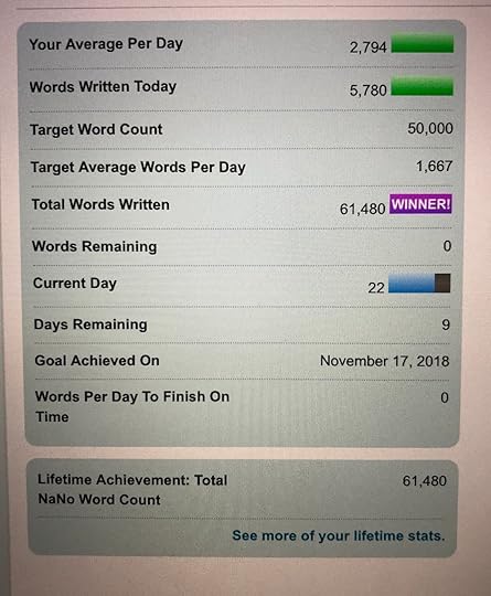Nanowrimo Goal made!