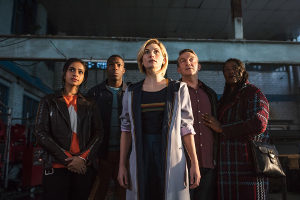 Jodi Whitaker as the new Doctor in the new Doctor Who episode 