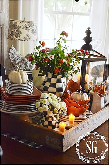 Centerpiece Ideas for Kitchen Table Fall Kitchen Table Centerpiece Stonegable