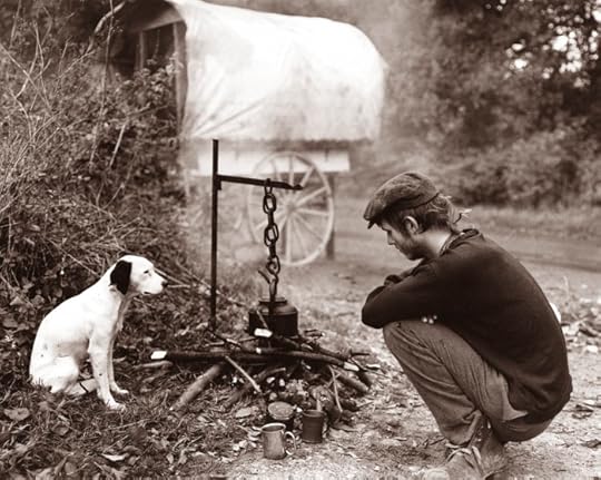 Traveller and Dog by Matt Bigwood