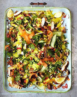 jamie oliver minestrone rezept chicken lentil spinach naan salad recipe from book s minute jamie oliver 15 minuten rezepte minestrone