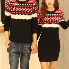 Image result for cool christmas matching outfits for couples