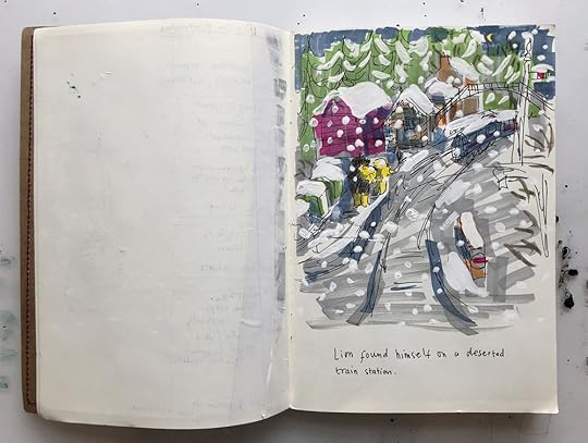 Helen stephens notebook How to Hide a Lion at Christmas