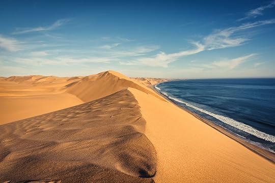 Namib Desert at Sandwhich Harbor in Namibia