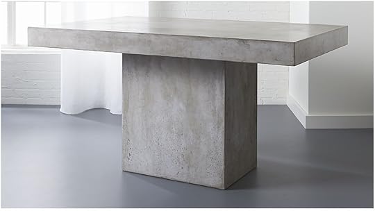 Gray Kitchen Tables Fuze Grey Concrete Dining Table Cb2