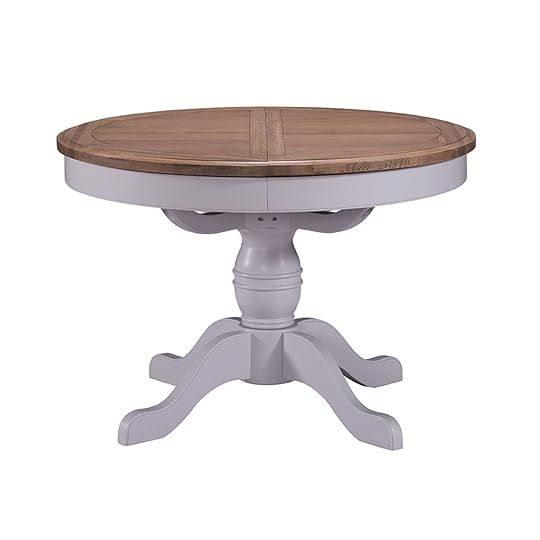 Glasswells Rochelle Round Extending Dining Table Dining Extendable Kitchen Table and Chairs