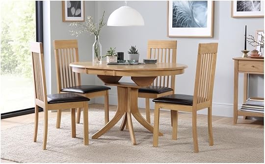 Extendable Kitchen Table and Chairs Hudson Round Extending Dining Table and 4 Oxford Chairs