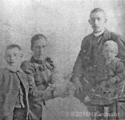 Andrew Shaw, his wife Margaret, annd three of their children.