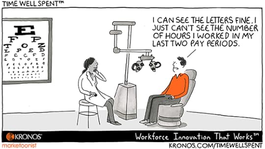 eye test cartoon, data, Kronos, Time Well Spent
