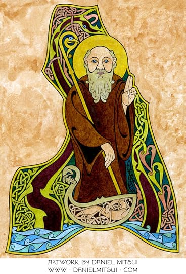  Saint Columba chillin’ like a villain! 