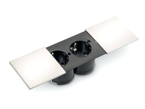 versenkbare steckdosen due versenkbare steckdose mit usb schwarz