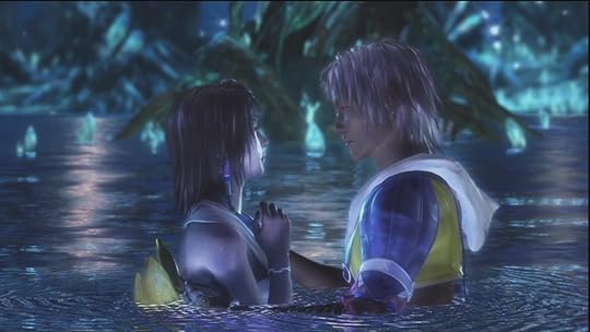 FFX Lake Macalania scene - Tidus and Yuna