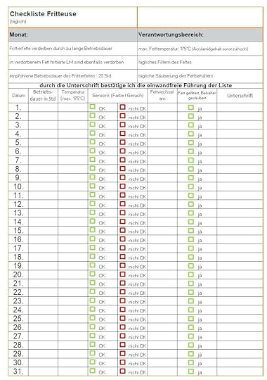 haccp checklisten download gratis n catering haccp checklisten kostenlos downloaden