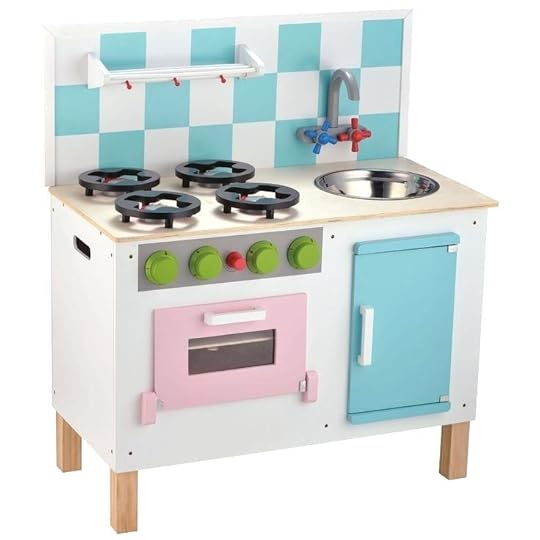 holzkuche kinderkuche 1 4 deluxe led beleuchtung englisch