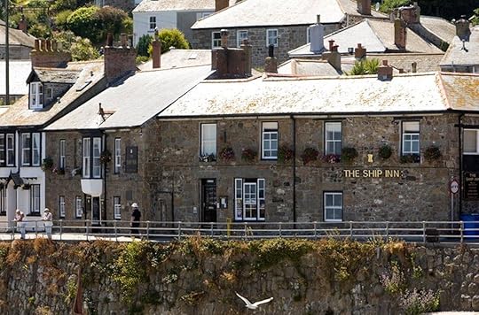 Ship Inn restaurnt in Mousehole near Cornwall, England