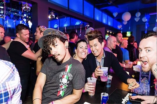 Utah Gay Ski Week apres ski at a bar