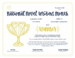 NaNoWriMo 2018 Winner