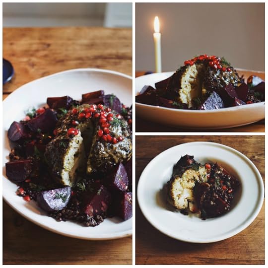 festive whole roasted cauli