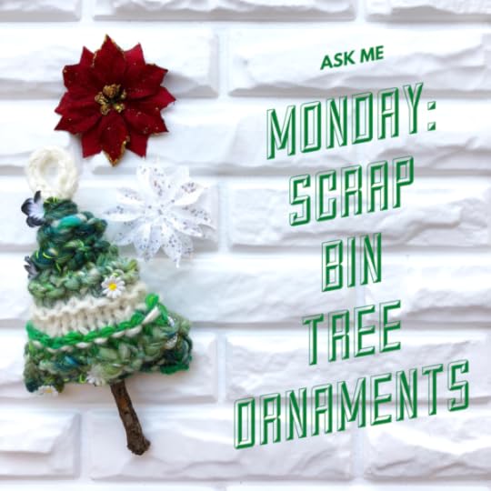 Scrap Bin Tree Ornaments | Vickie Howell Ask Me Monday (weekly series) [VIDEO] and free #knitting pattern #knitornament