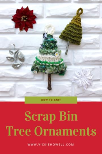 Scrap Bin Tree Ornaments | Vickie Howell Ask Me Monday (weekly series) [VIDEO] and free #knitting pattern #knitornament
